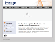 Tablet Screenshot of prestigecargo.co.uk
